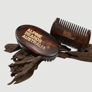 Beard Brush & Comb Bundle - Alpine Beards Australia