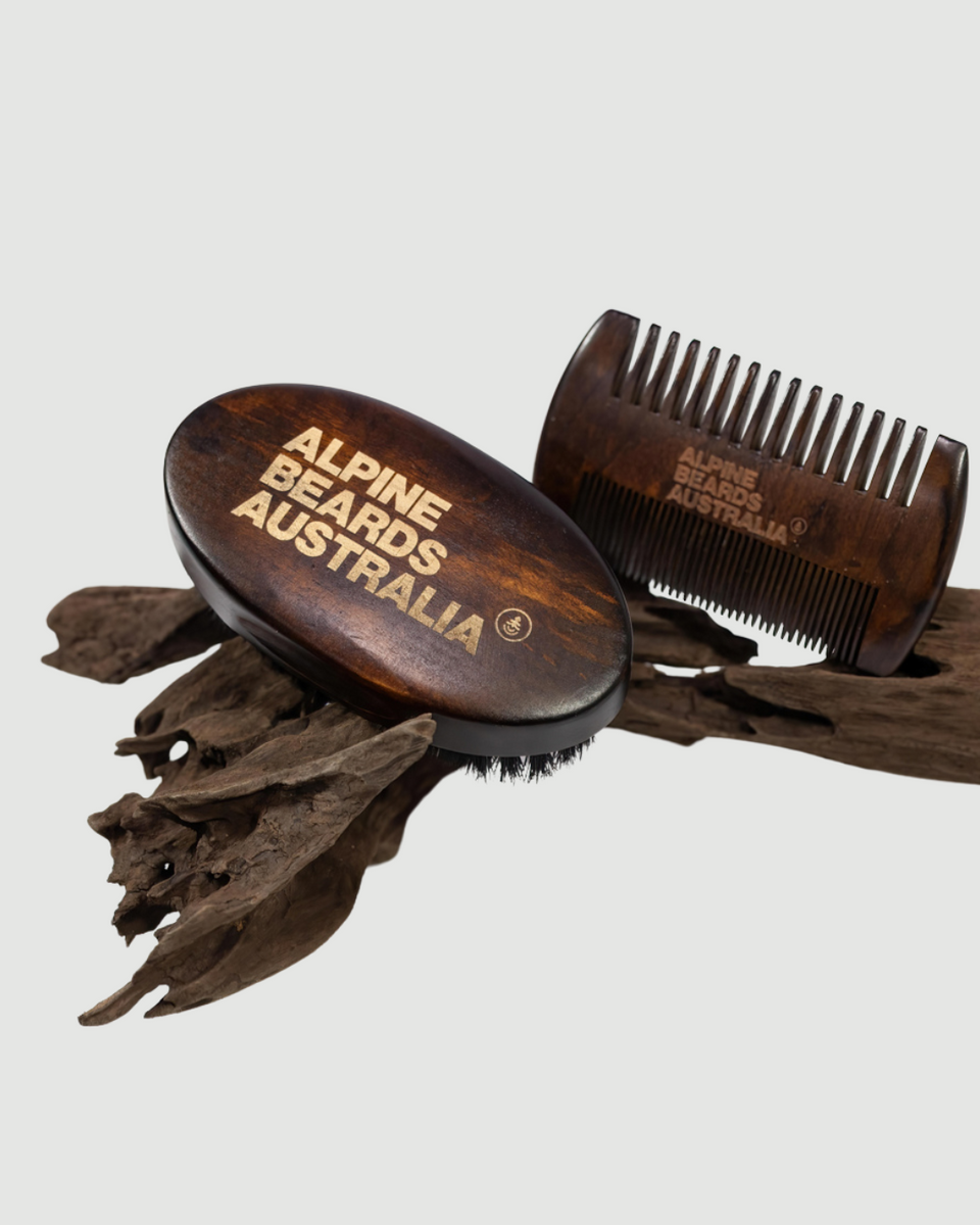 Beard Brush & Comb Bundle – Alpine Beards Australia